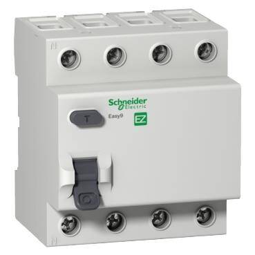 Schneider Electric EZ9R33425, Easy9 Kaçak Akım Rölesi - 4 Kutup 25A 30mA AC Tipi 400V - 1