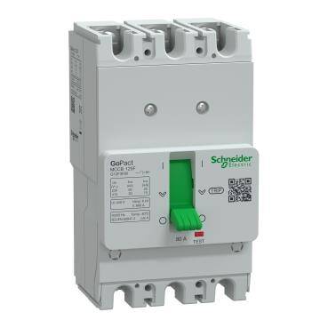 Schneider Electric G12F3F80, GoPact Şalter 125F 30kA AC 3P3D 80A Sabit - 1