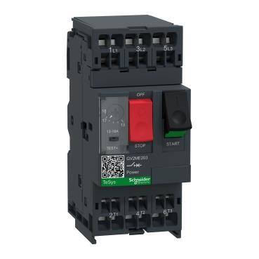 Schneider Electric GV2ME203 TeSys GV2 - Devre kesici - termal manyetik - 13...18 A - yaylı terminaller - 1