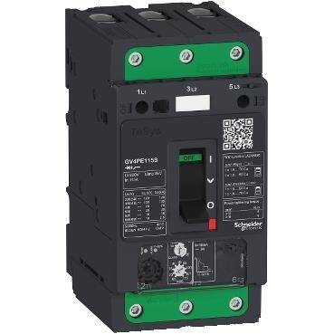 Schneider Electric GV4PE115B Motor koruma şalteri, TeSys GV4, 3P, 115A, Icu 25kA, termik manyatik, Everlink bağlantılı - 1