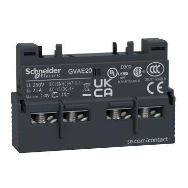 Schneider Electric GVAE20 TeSys GV2 ve GV3 - yardımcı kontak - 2 NA - 1