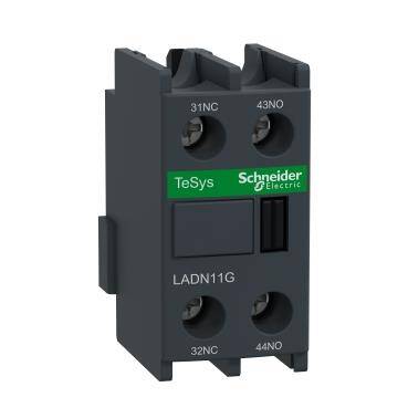 Schneider Electric LADN11G, TeSys D - yardm kontk bloğu - 1NA + 1NK - vida kelepçesi terminalleri - EN 50012 - 1