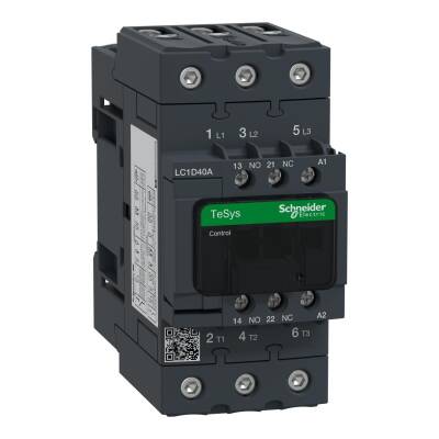 Schneider Electric LC1D40AF7 TeSys D Kontaktör - 3P(3 NA) - AC-3 440 V 40 A - 110 V AC 50/60 Hz Bobin - 1