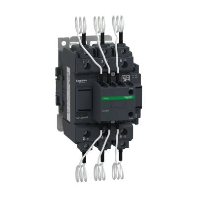 Schneider Electric LC1DWK12M7 Kontaktör TeSys LC1-DW - 3 kutup - 400...440V 60 kVAr - bobin 220 V AC - 1