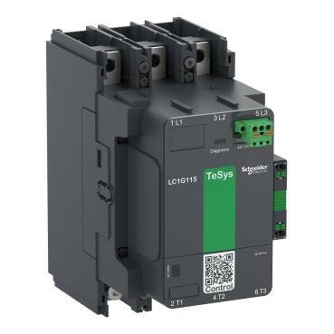 Schneider Electric LC1G115KUEN, TeSys Giga Kontaktör TeSysG115 3P Standart 100-250V ACDC - 1