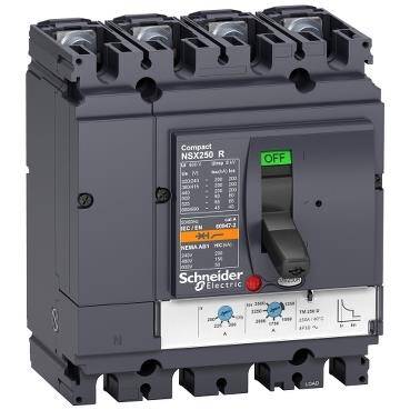 Schneider Electric LV433477, devre kesici Compact NSX250R - TMD - 250 A - 4 kutup 4d - 1