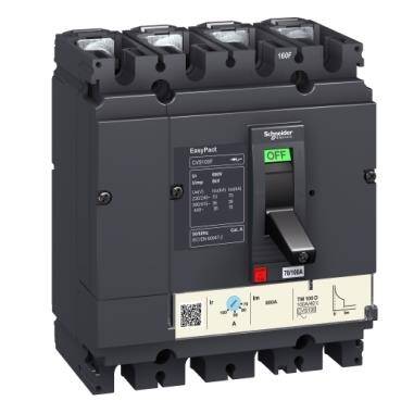 Schneider Electric LV510313, 28-40 Amper, 25 kA, 4 Kutuplu, Kompakt Şalter, CVS100B, TM40D Korumalı - 1