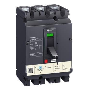 Schneider Electric LV525333, 175-250 Amper, 36 kA, 3 Kutuplu, Kompakt Şalter, CVS250F, TM250D Korumalı - 1