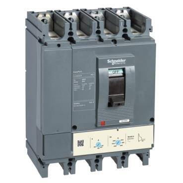 Schneider Electric LV563506, 250-630 Amper, 36 kA, 4 Kutuplu, Kompakt Şalter, CVS630F, ETS 2.3 Korumalı - 1