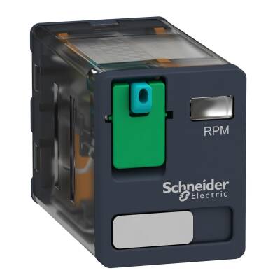 Schneider Electric RPM21BD, güç takılabilir röle - Zelio RPM - 2 K/A - 24 V DC - 15 A - 1