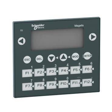 Schneider Electric XBTR400, tuş takımlı küçük panel - matris ekran - yeşil - 122 x 32 piksel - 5 V DC - 1