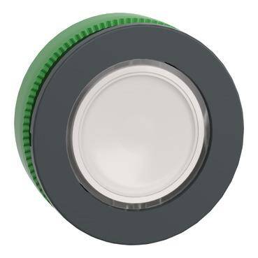 Schneider Electric ZB5FW313, Aydınlatmalı buton için başlık, Harmony XB5, antimikrobiyal, plastik, beyaz, 30mm, Entegr. LED, düz lens - 1