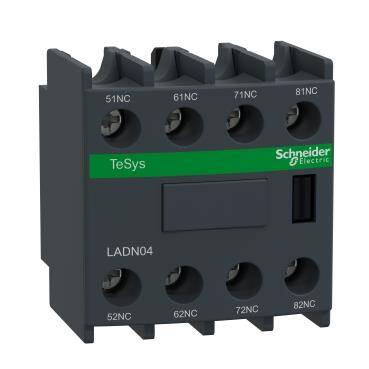 Schneider Electric LADN04, 4NK, Yardımcı Kontak Blok, Üste Geçmeli, LC1D, CAD ve LC1F Serisi Kontaktörler İçin Uygun - 1