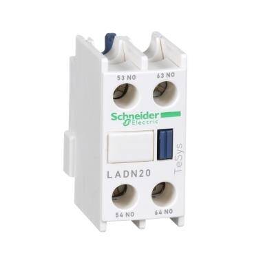 Schneider Electric LADN20, 2NA, Yardımcı Kontak Blok, Üste Geçmeli, LC1D, CAD ve LC1F Serisi Kontaktörler İçin Uygun - 1