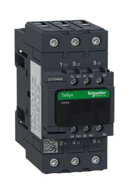 Schneider Electric LC1D40AU7, TeSys D kontaktör - 3P(3 NA) - AC-3 - <= 440 V 40 A - 240 V AC 50/60 Hz bobin - 1