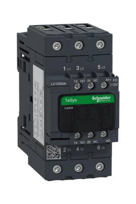 Schneider Electric LC1D50AFD, Tesys D 110V DC 3P Ac3 50A Kontaktör - 1