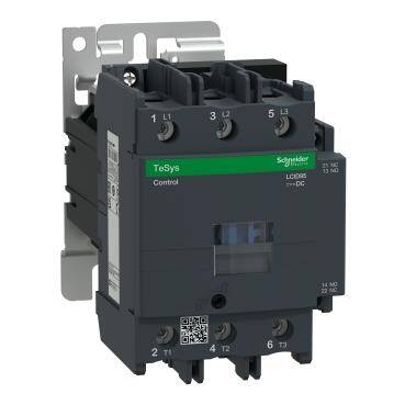 Schneider Electric LC1D95BD, 95 Amper, 45 kW, Güç Kontaktörü, 24 Volt DC, 3 Kutuplu, 1NA+1NK - 1