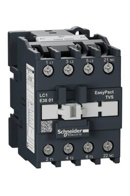 Schneider Electric LC1E3801M5, Easy TeSys kontaktör 3P(3 NA) - AC-3 - <= 440 V 38A - 220 V AC bobin - 1