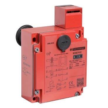 Telemecanique Sensors XCSE7412 Safety switch, Telemecanique Safety switches XCS, metal 2NC + 1 NO, slow break, 2 entries tapped M20, 24 V - 1