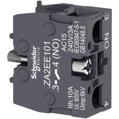 Schneider Electric ZA2EE101,Kontak blok Ø22mm buton için, 1 NA - 1