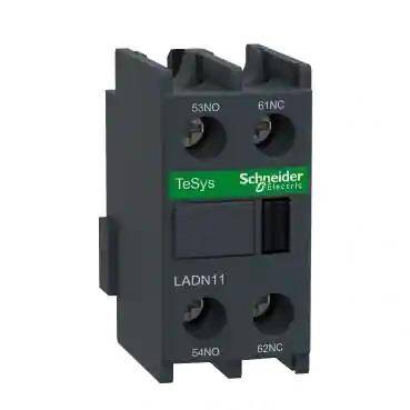 Schneider Electric LADN11, TeSys D - yardımcı kontak bloğu - 1 NA + 1 NK - vida kelepçesi terminalleri - 1