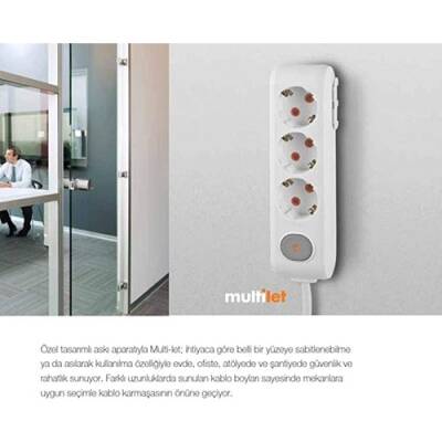 VİKO MULTILET 3LÜ 2MT KABLOLU- 90113302 - 3