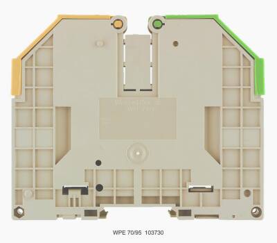 WEIDMULLER 1037300000, PE terminali, Vidalı bağlantı, 95 mm², 11400 A (95 mm²), Yeşil/sarı - 1